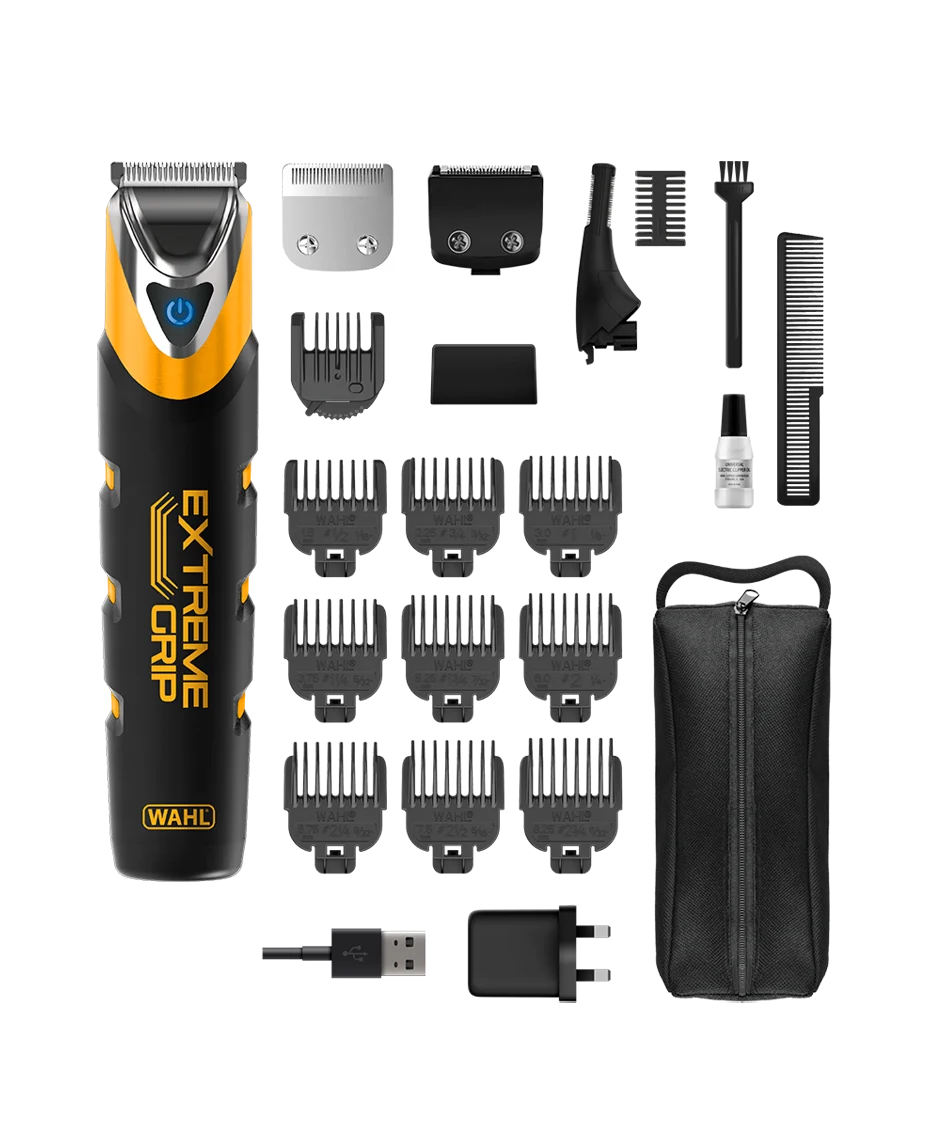 Wahl Extreme Grip Stainless Steel Trimmer | Wet & Dry All-in-One Grooming Kit Wahl Av8Store