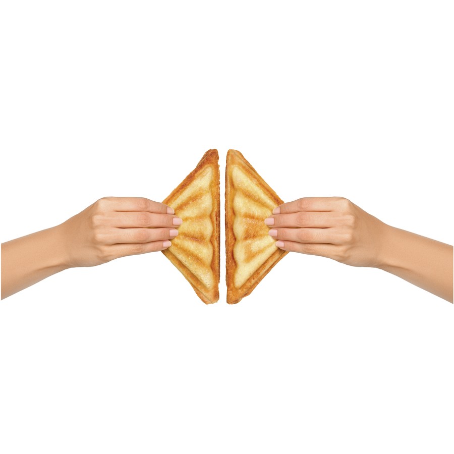 Breville 2 Slice Sandwich Maker | Jumbo Plates Non‑Stick | Vertical Storage Toastie AU BIG Av8Store