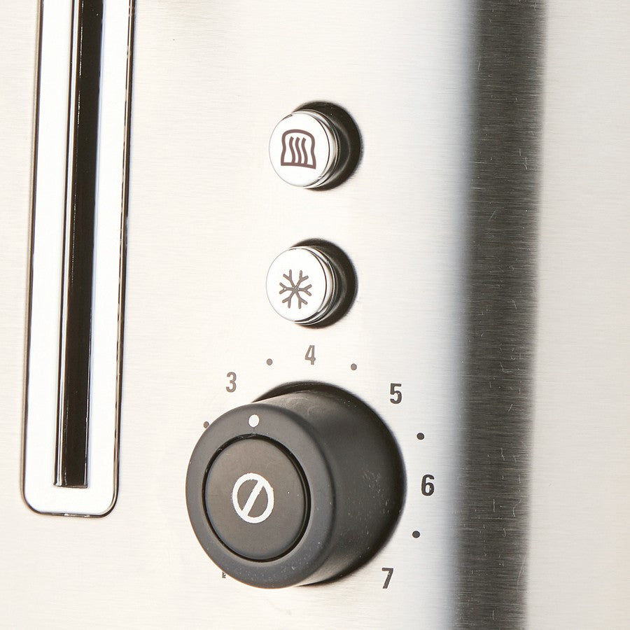 Control panel with buttons on a kitchen appliance