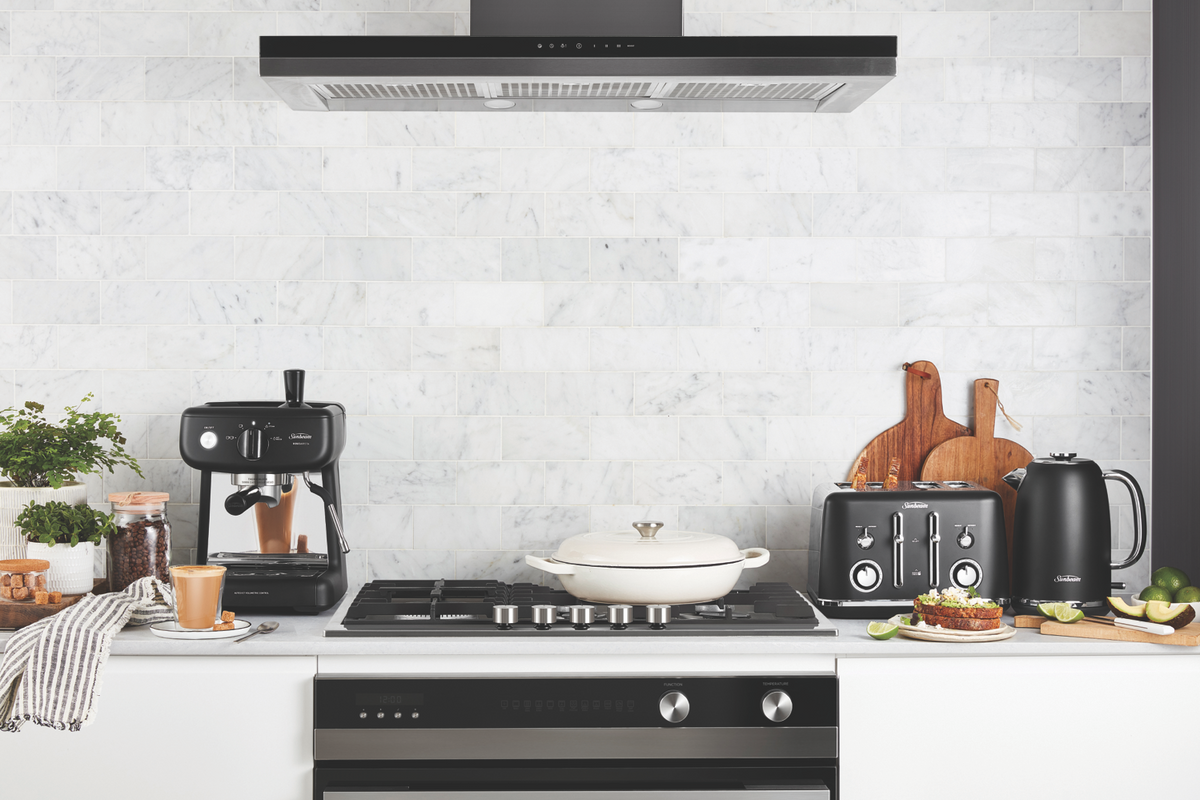 Sunbeam Alinea Collection kettle on a kitchen bench