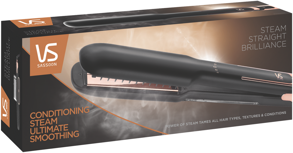 VS Sassoon Steam Straight Brilliance retail box