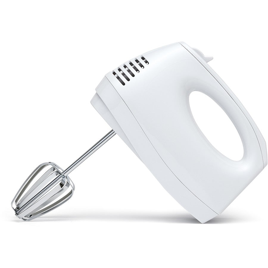 Brilliant Basics Hand Mixer – 5 Speed, Stainless Steel Beaters, 120W | White