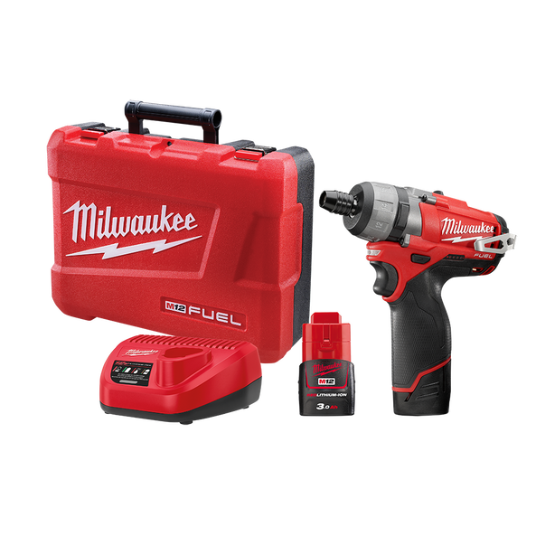 Milwaukee M12 FUEL 2-Speed Screwdriver Kit 12V 3.0Ah