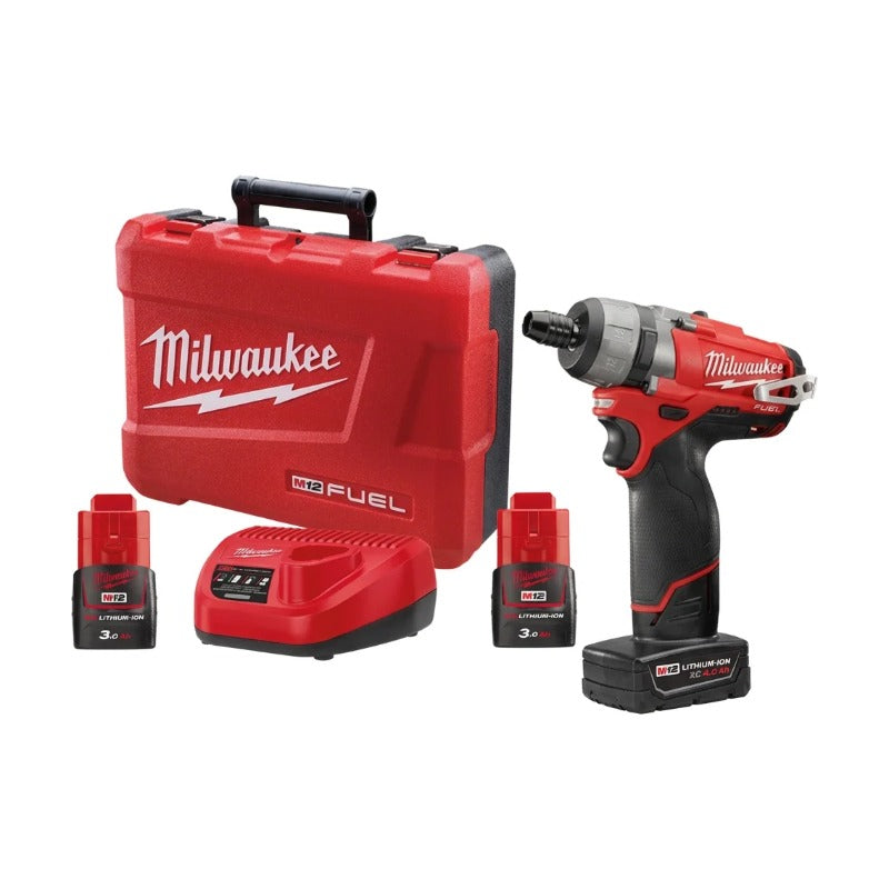 Milwaukee M12 FUEL 2-Speed Screwdriver Kit 12V 3.0Ah with case