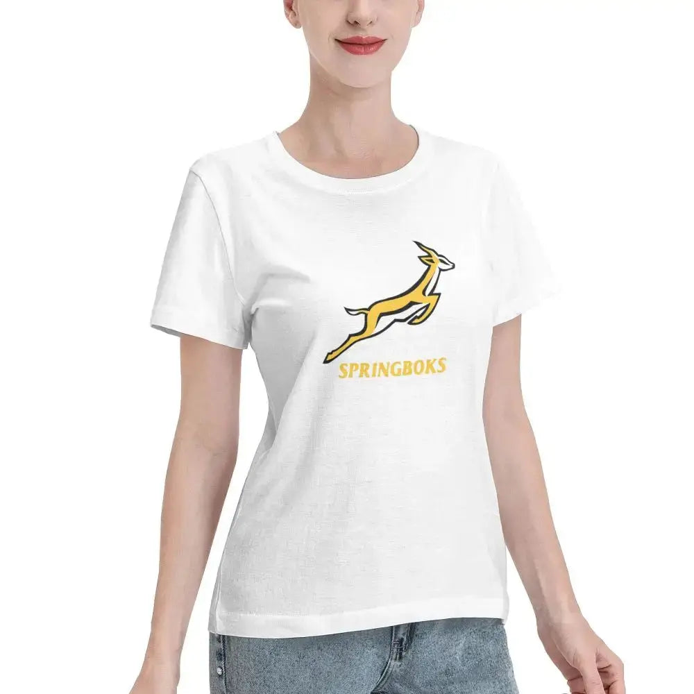 Springbok Women’s T‑Shirt Crew Neck Short Sleeve Streetwear Summer Top AEX