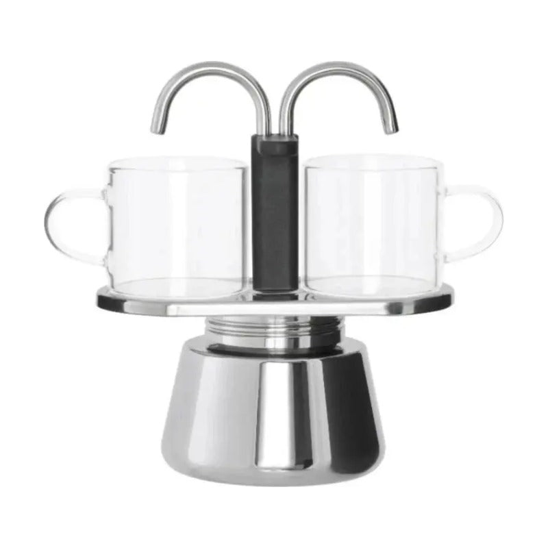 Leaf & Bean Piazza Stovetop Espresso Maker with 2 Glass Cups – Induction Compatible | Av8Store Australia RBK Av8Store