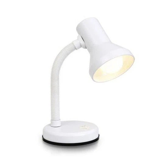 2x Sansai Flexible Neck Desk Lamp – White | E27 | AU/NZ Plug