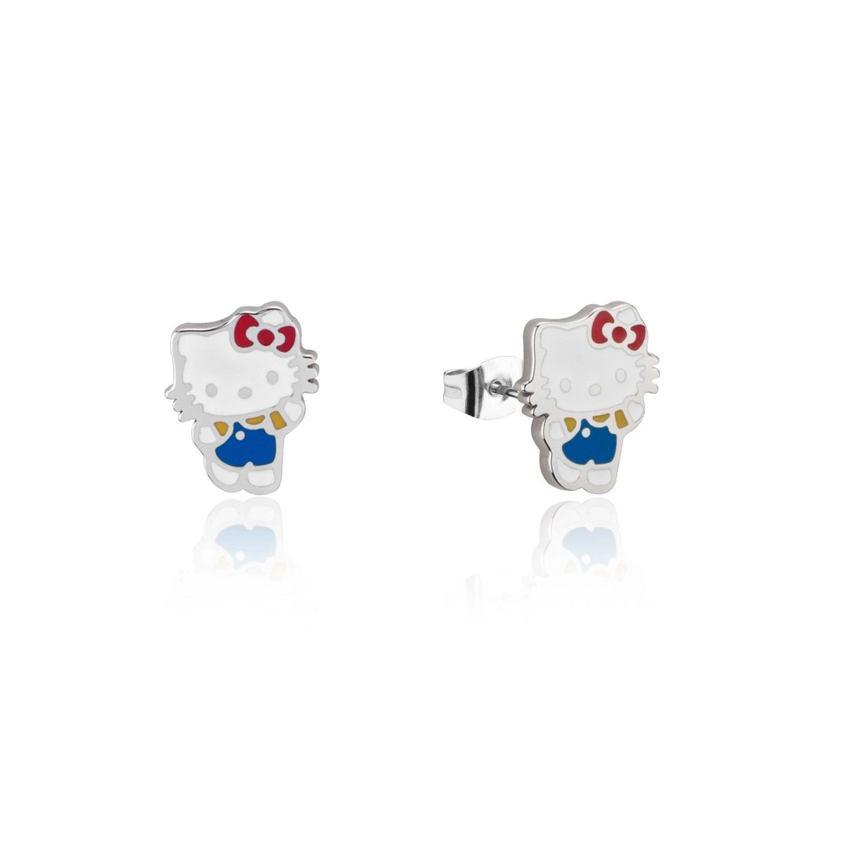 Couture Kingdom Hello Kitty Necklace & Stud Earrings Set – Silver Stainless Steel, Ages 5+ Couture Kingdom Av8Store