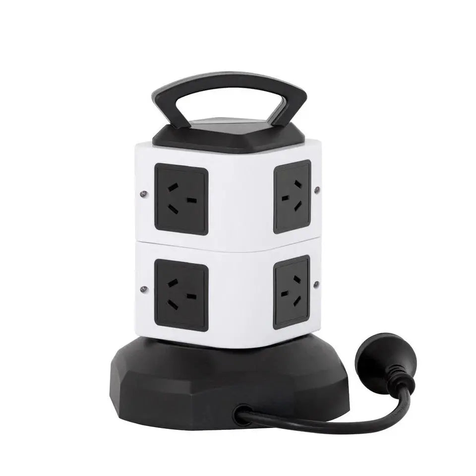 Lenoxx PT610 Power Tower | 6 AC Outlets + 4 USB Fast-Charge Ports | Vertical Power Board | Av8Store Australia KGS Av8Store
