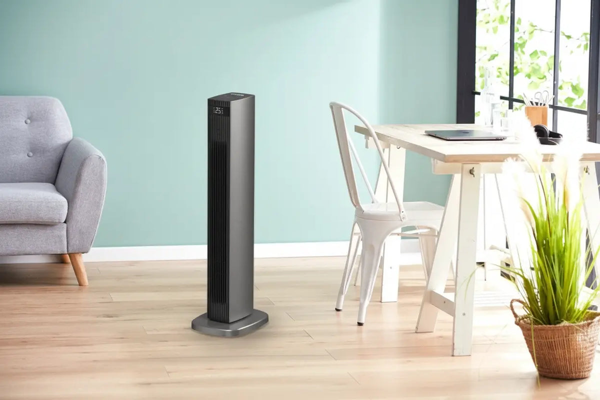 Dimplex 2200W Digital Ceramic Oscillating Electric Heater – 12h Timer, Grey KGS