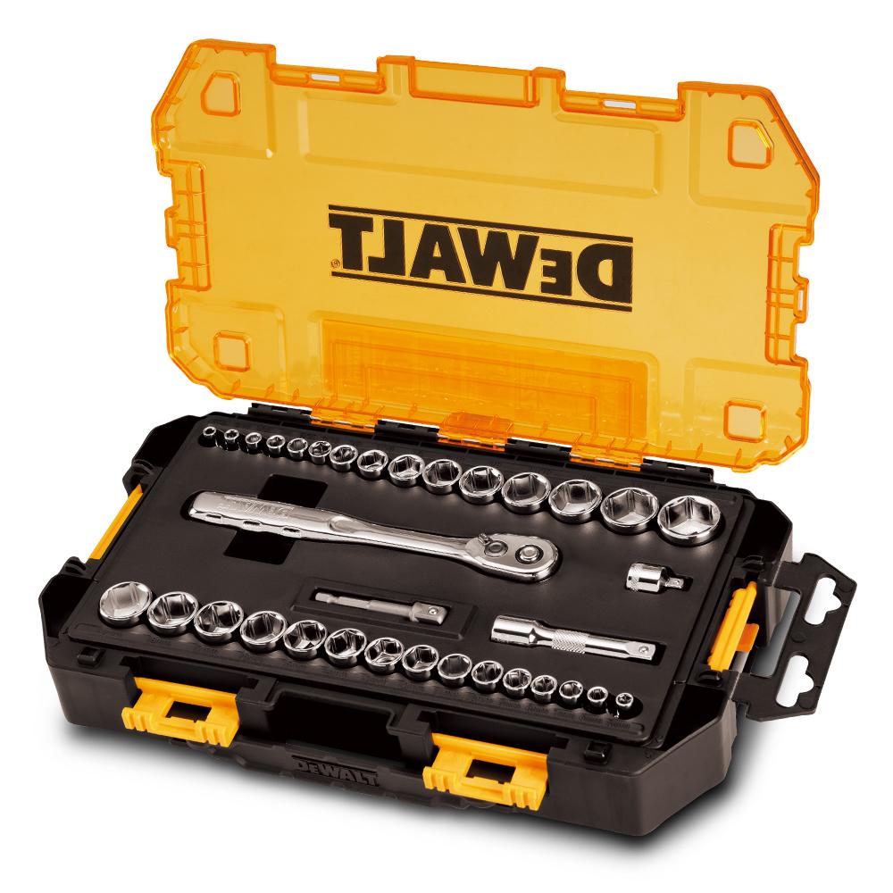 DeWalt 34-Piece Socket Set | 1/4" & 3/8" Drive Metric/SAE | DWMT45034-0