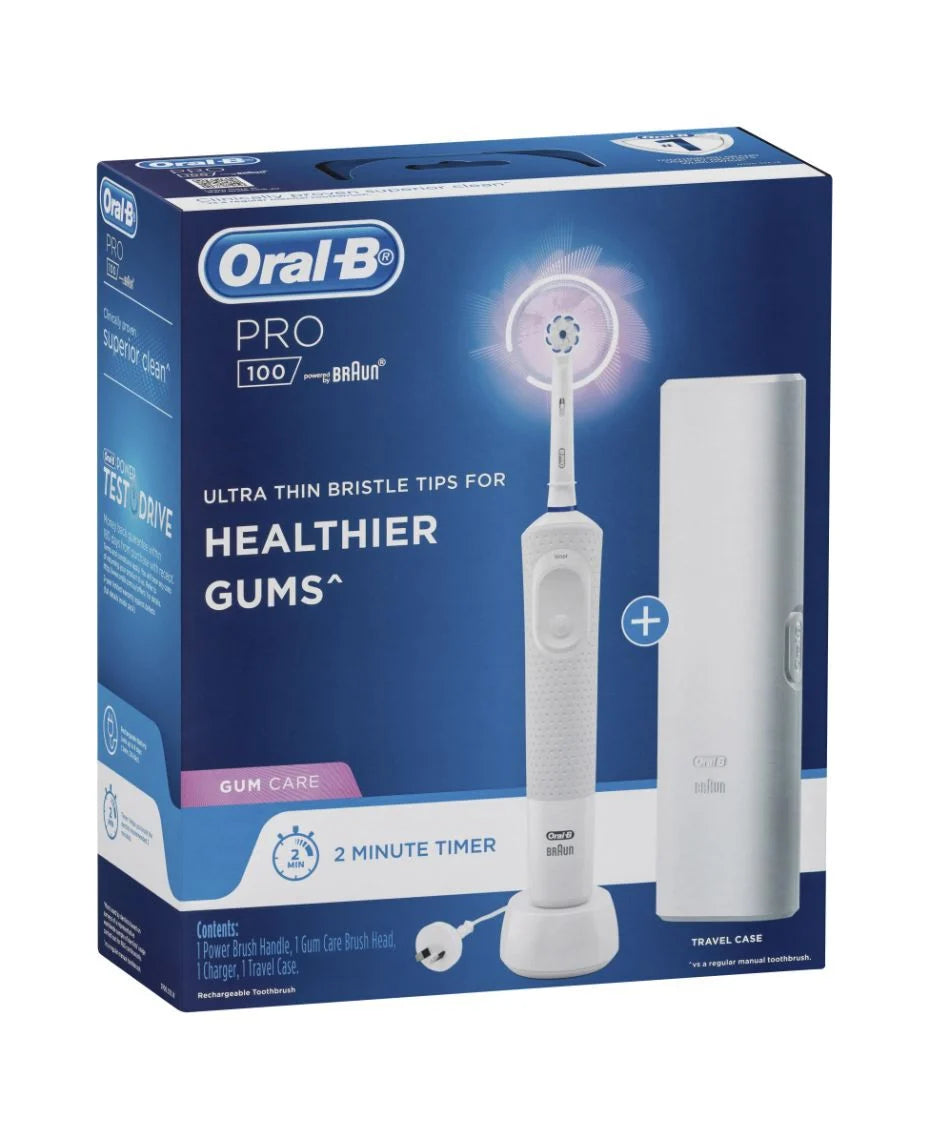 Oral-B Pro 100 Gum Care Electric Toothbrush White