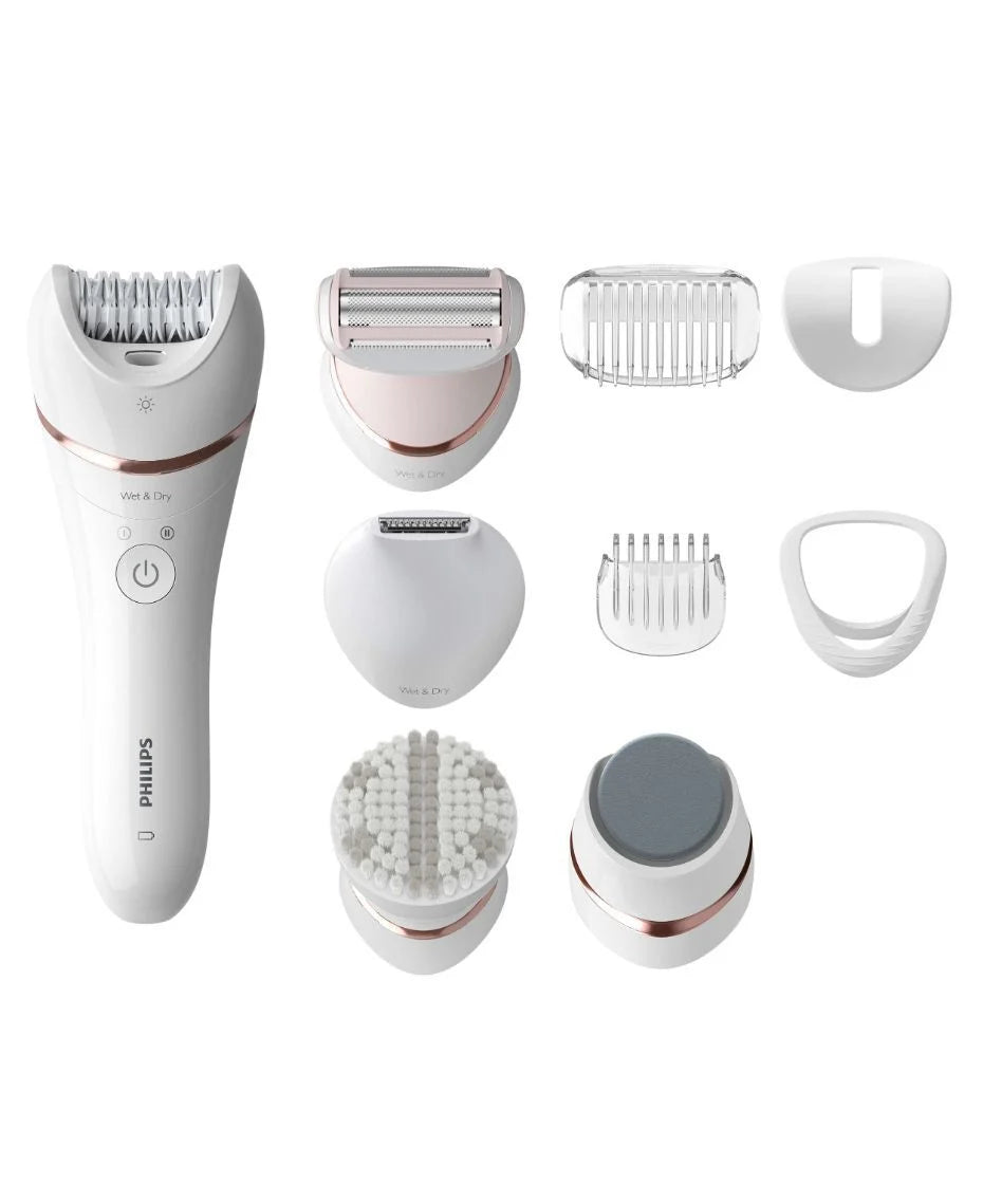Philips Series 8000 Wet & Dry Epilator BRE700/00 | Gentle Hair Removal | Up to 4 Weeks Smooth Skin SSP Av8Store