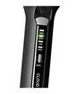 Hair dryer nozzle with power button and speed settings on a white background
