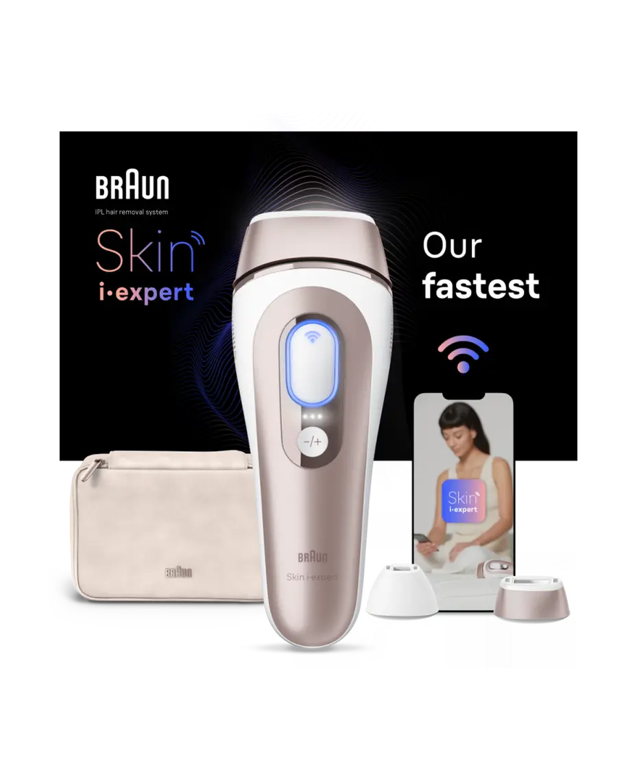 Braun Skin i-Expert 7 IPL Hair Removal Device | SkinPro 2.0 Sensor | 400,000 Flashes SSP