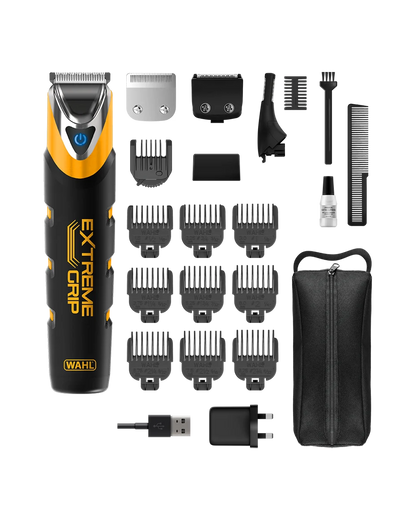 Wahl Extreme Grip Stainless Steel Trimmer | Wet & Dry All-in-One Grooming Kit Wahl Av8Store