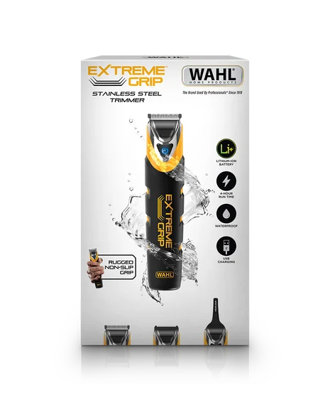 Wahl Extreme Grip Stainless Steel Trimmer | Wet & Dry All-in-One Grooming Kit Wahl Av8Store