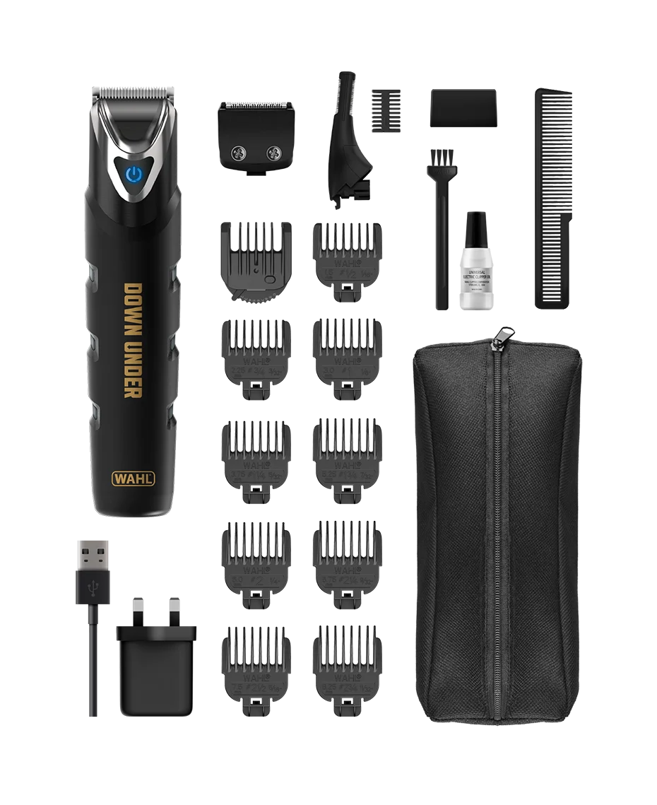 Wahl Down Under Stainless Steel Body Groomer | Waterproof | Lithium-Ion | Full-Body