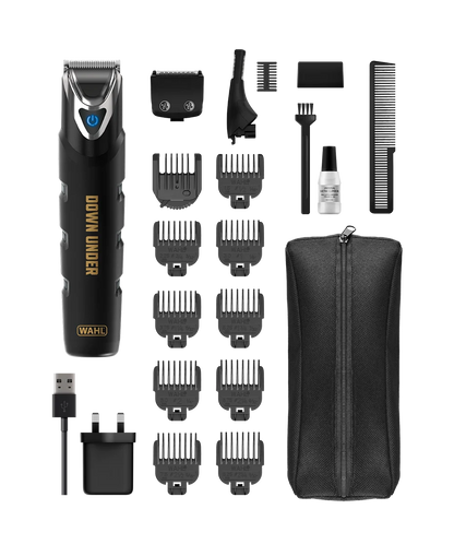 Wahl Down Under Stainless Steel Body Groomer | Waterproof | Lithium-Ion | Full-Body