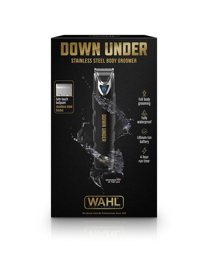 Wahl Down Under Stainless Steel Body Groomer | Waterproof | Lithium-Ion | Full-Body