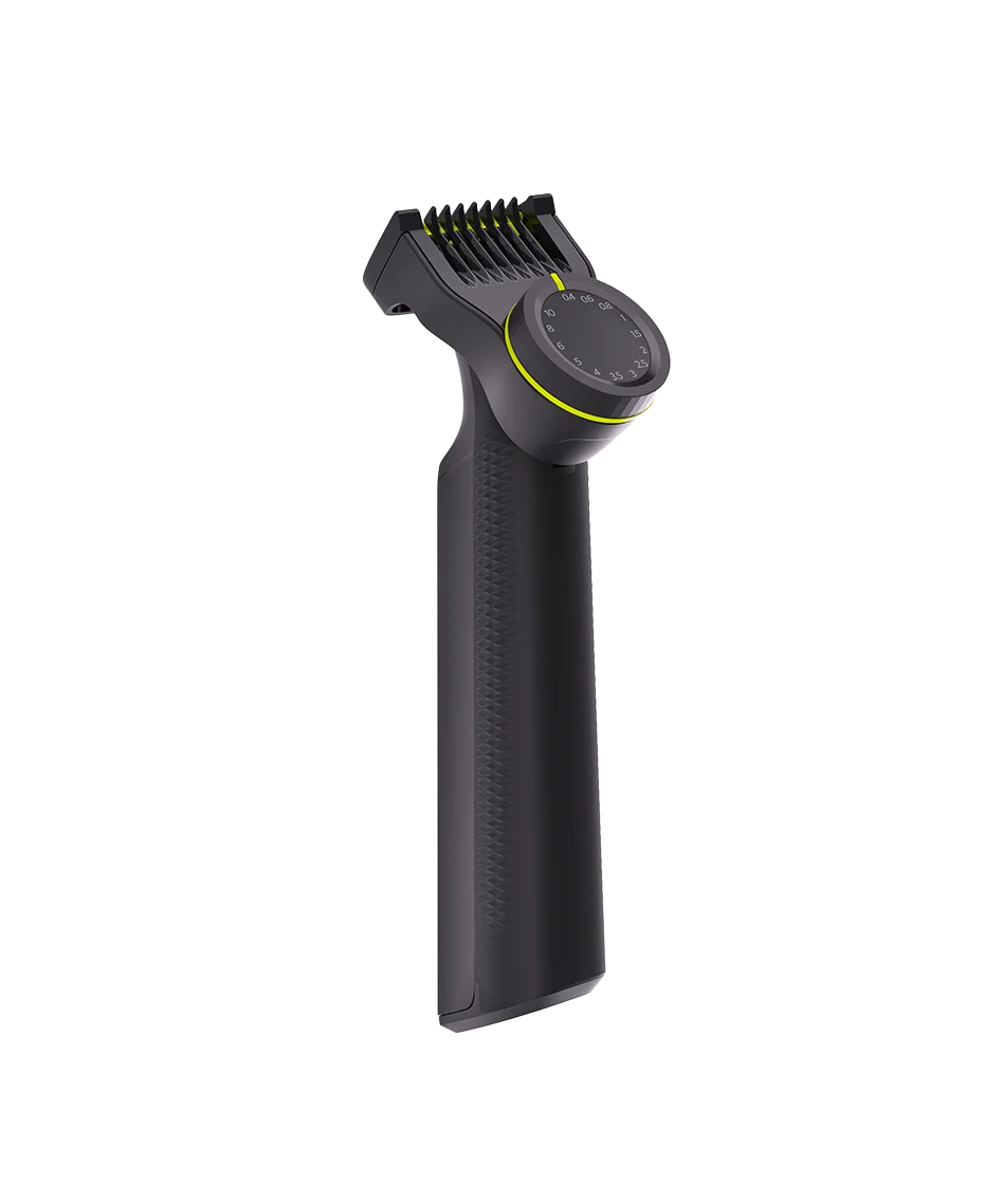 Philips OneBlade 360 Black grooming tool with a white background