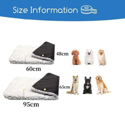 Self-Heating Pet Blanket | Thermal Mat for Cats & Dogs | No Electricity Needed DHG