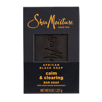 African Black Soap Premium Large Bar Soap - Front