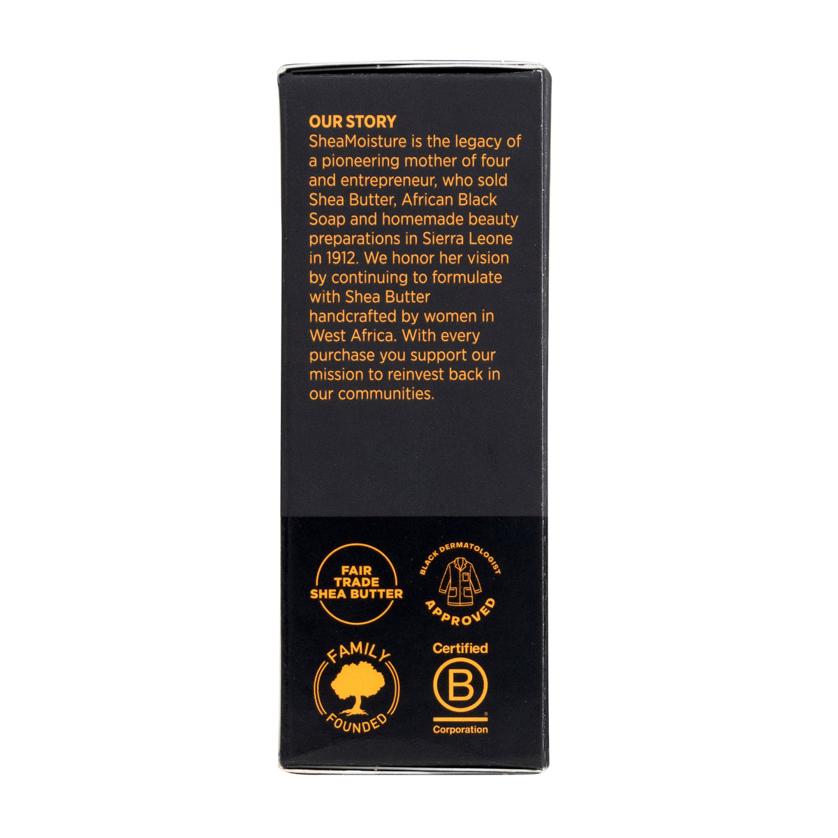 African Black Soap Premium Large Bar Soap - Side
