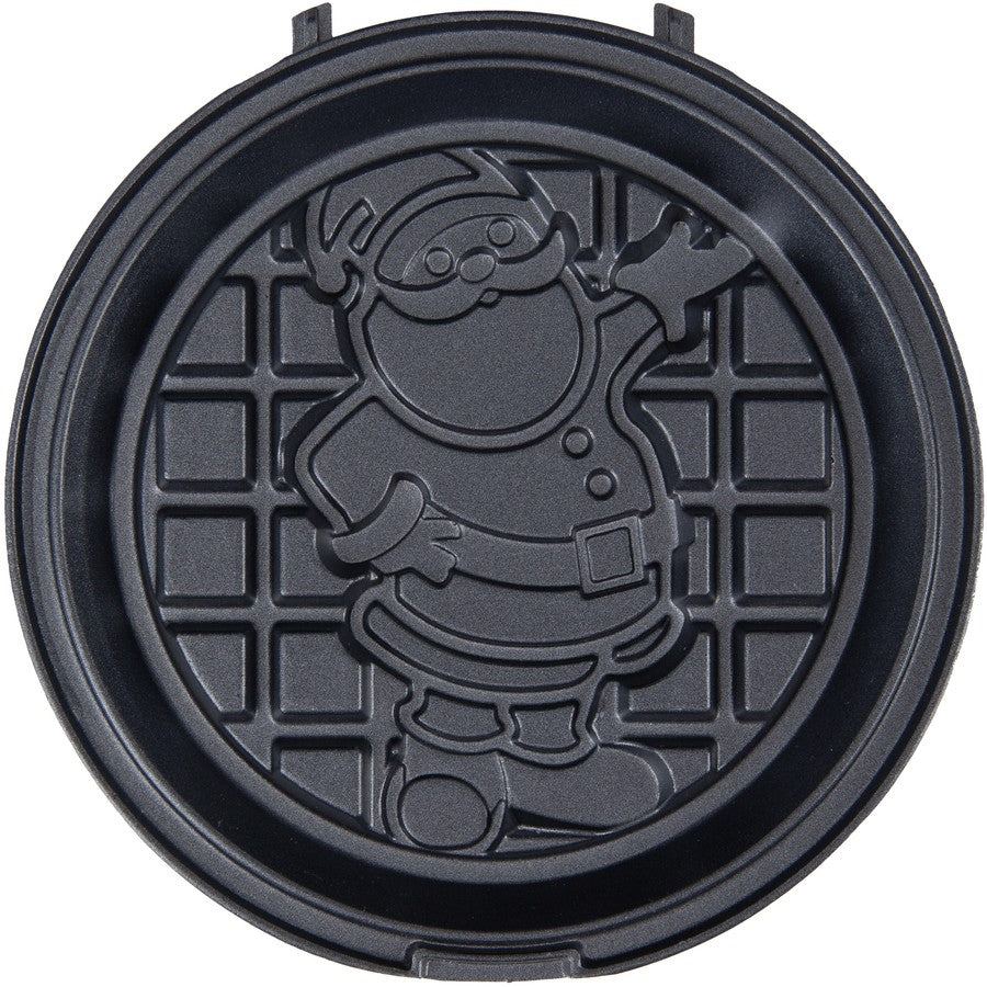 Mini Waffle Maker with Interchangeable Plates Non‑Stick Compact Fun Treats AU BIG Av8Store