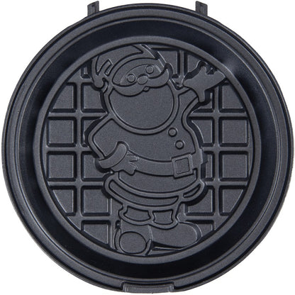 Mini Waffle Maker with Interchangeable Plates Non‑Stick Compact Fun Treats AU BIG Av8Store