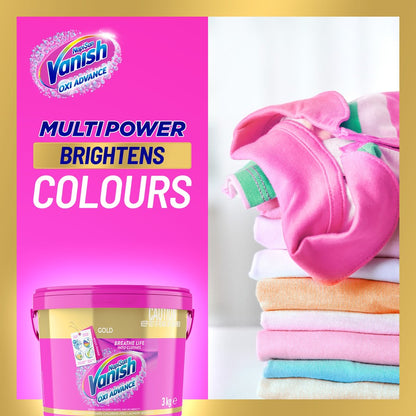 Vanish Napisan Gold Oxi Action Stain Remover & Laundry Booster Powder 3kg – Bulk Value | AU BIG Av8Store