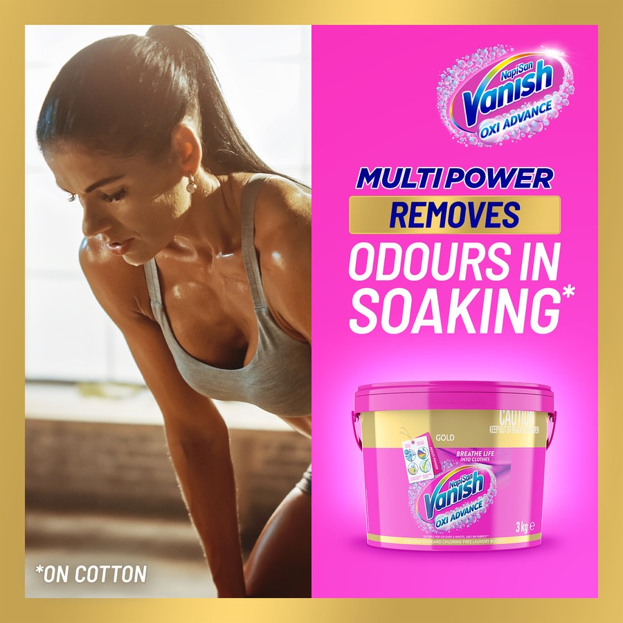 Vanish Napisan Gold Oxi Action Stain Remover & Laundry Booster Powder 3kg – Bulk Value | AU BIG Av8Store