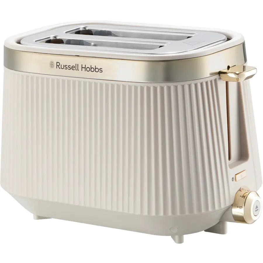 Russell Hobbs Brontë 2-Slice Toaster | Stone & Gold | High Lift | RHT2676STN BIG