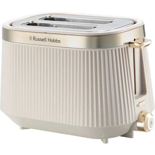 Russell Hobbs Brontë 2-Slice Toaster | Stone & Gold | High Lift | RHT2676STN BIG