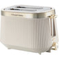 Russell Hobbs Brontë 2-Slice Toaster | Stone & Gold | High Lift | RHT2676STN BIG
