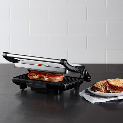Contempo 2-Slice Stainless Steel Sandwich Maker – Non-Stick, 1000W