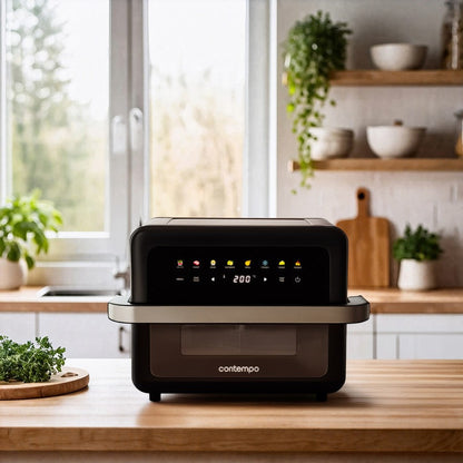 Contempo Digital Dual Air Fryer 8L | 2-Zone 1500W, Non-Stick Baskets & Timer | Av8Store Australia BIG Av8Store
