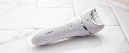 Philips Epilator against white shower