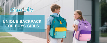 Chase Chic Kids Backpack – Lightweight Water-Resistant School Bag for Boys & Girls | Ages 3+