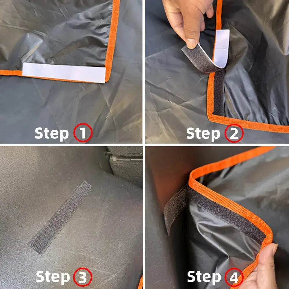 Step-by-step guide on how to use a car seat cover with straps.
