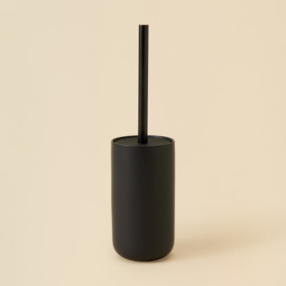 Openook Ceramic Toilet Brush Holder – Matte Black | Bathroom Organiser | AU BIG Av8Store