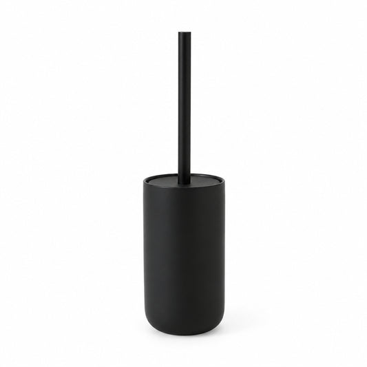 Openook Ceramic Toilet Brush Holder – Matte Black | Bathroom Organiser | AU BIG Av8Store