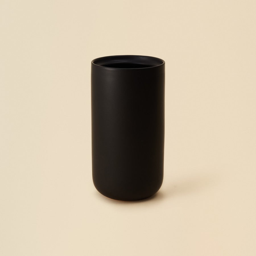 Openook Ceramic Toilet Brush Holder – Matte Black | Bathroom Organiser | AU BIG Av8Store