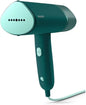 Green Philips garment steamer on a white background