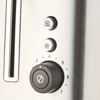 Control panel with buttons on a kitchen appliance
