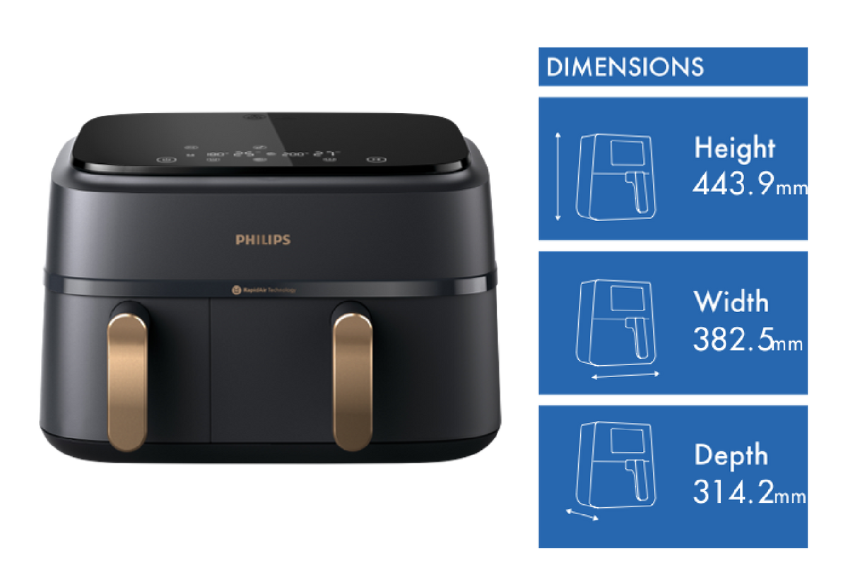 Philips Dual Basket Airfryer - Lifestyle Shot