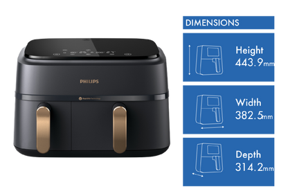 Philips Dual Basket Airfryer - Lifestyle Shot