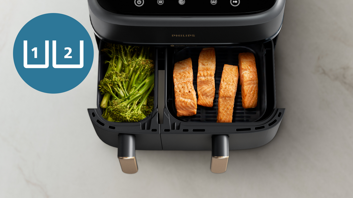 Philips Dual Basket Airfryer - Basket Detail
