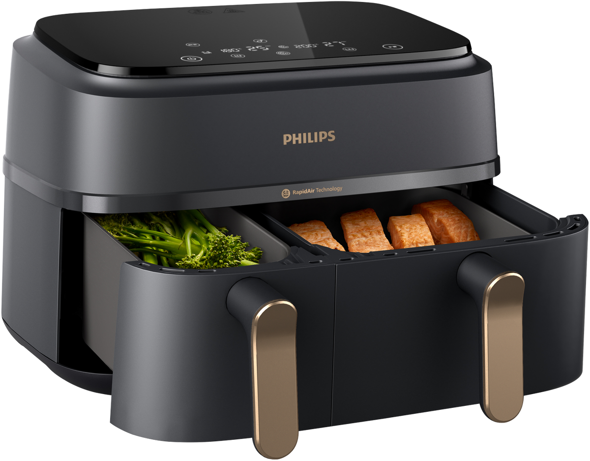 Philips Dual Basket Airfryer - Side Profile