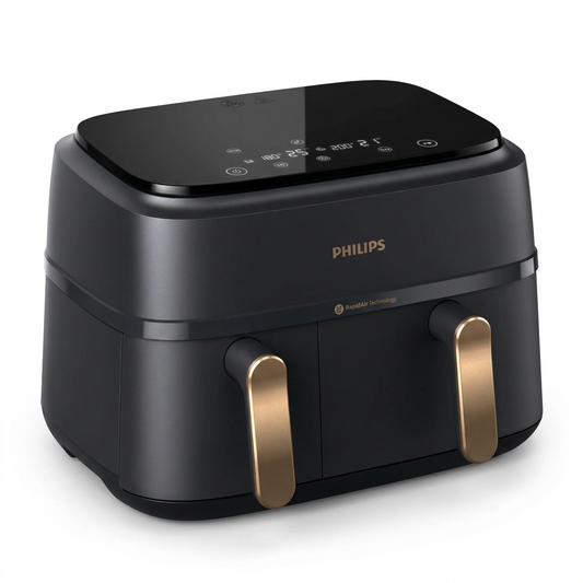 Philips Series 3000 Dual Basket Airfryer XXL Black/Copper - Hero